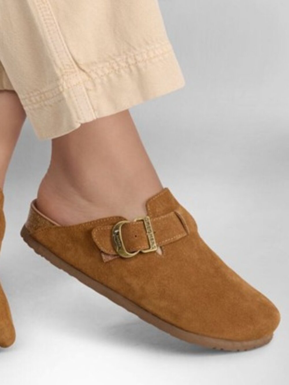 Skechers Arch Fit Granola Slumberland Clogs Suede Slip-On Chestnut Size 7 NEW